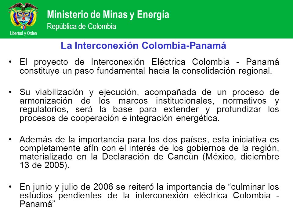 La Interconexión Colombia-Panamá