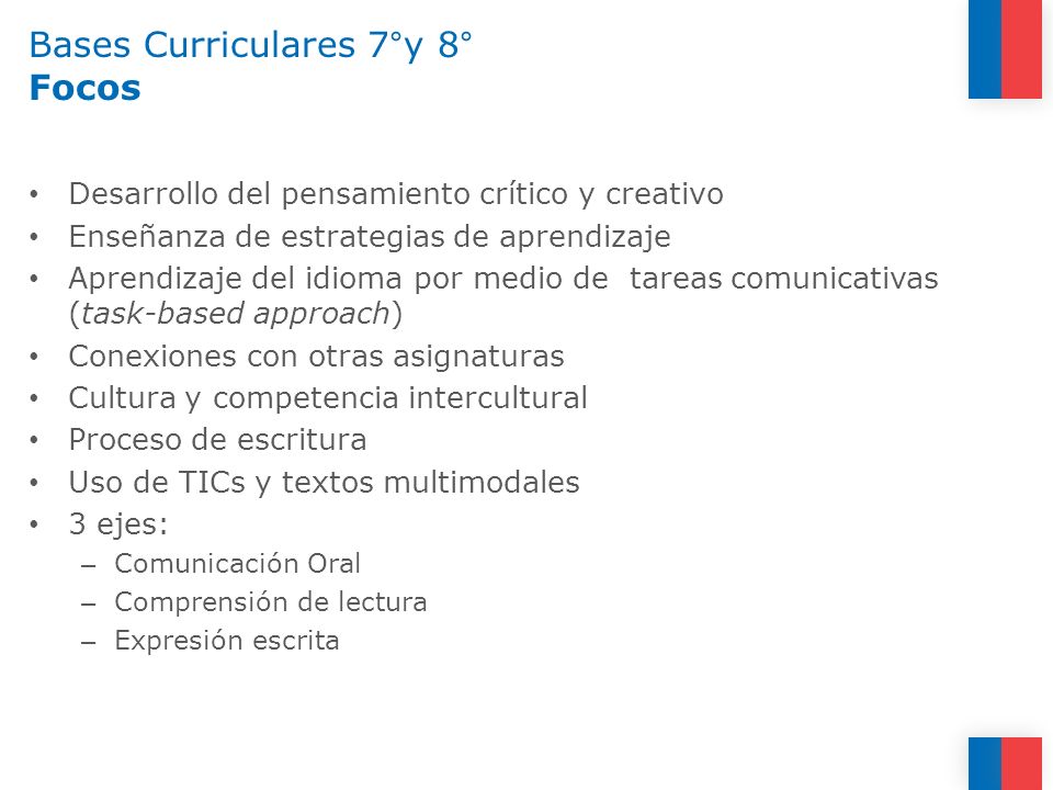 Bases Curriculares 7°y 8° Focos