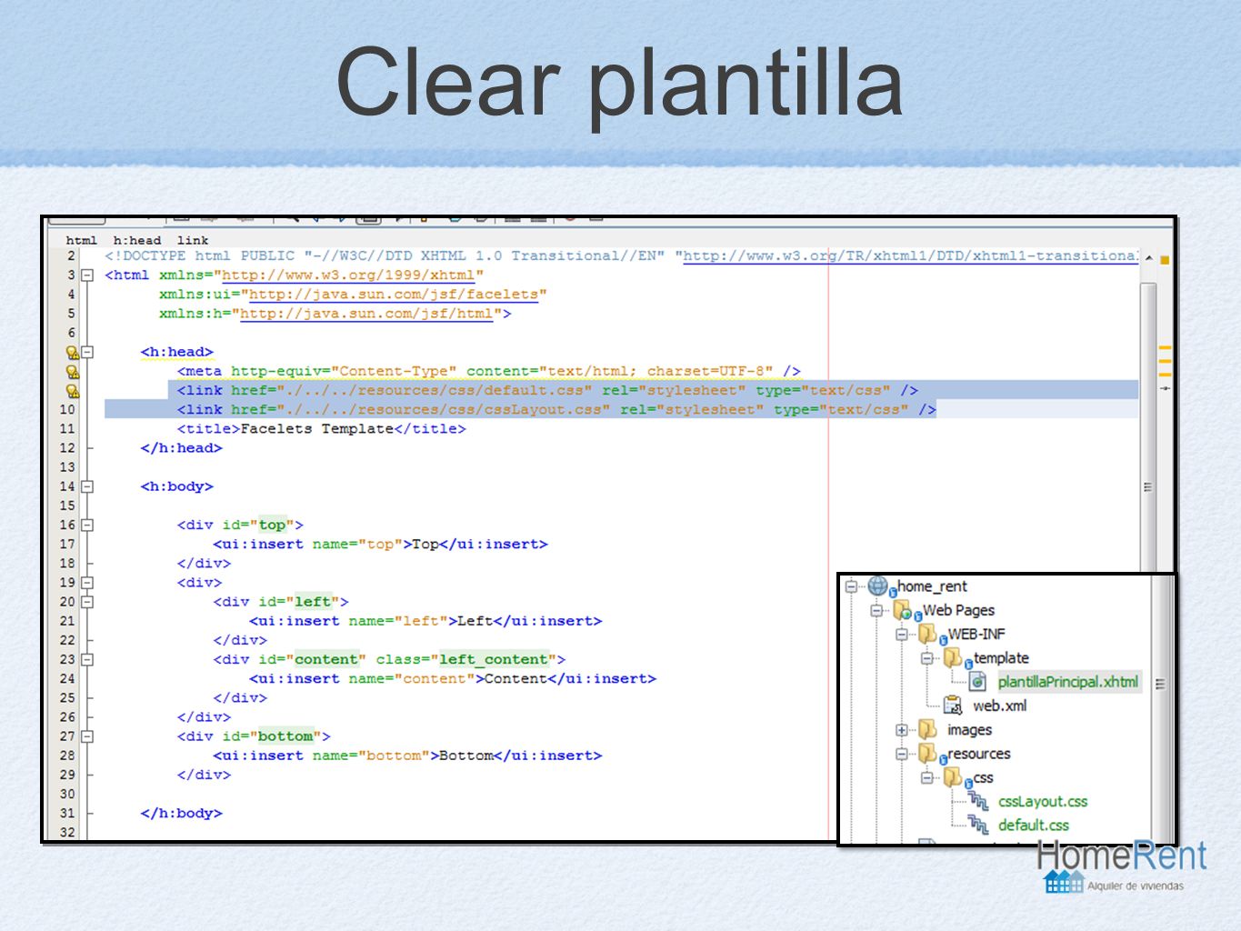 Clear plantilla
