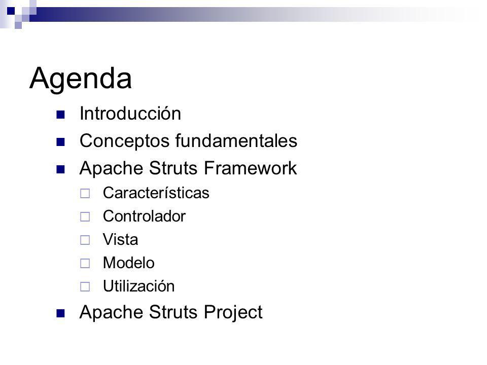 Agenda Introducción Conceptos fundamentales Apache Struts Framework