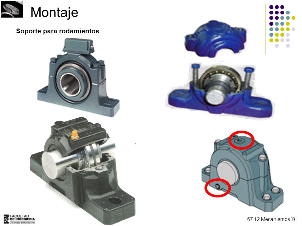 Montaje Soporte para rodamientos