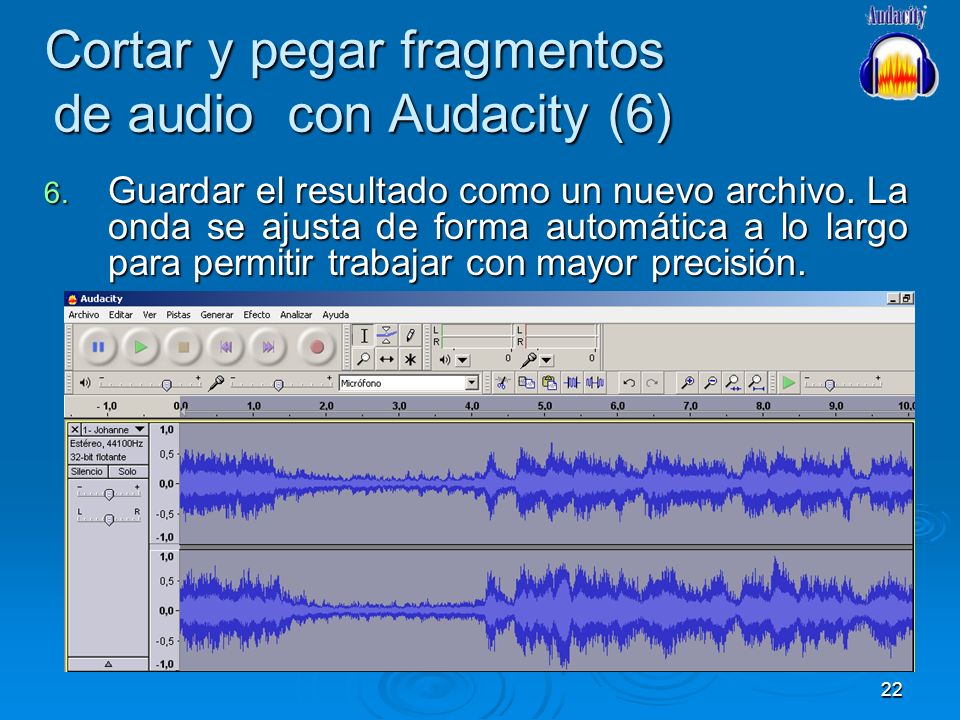Cortar y pegar fragmentos de audio con Audacity (6)