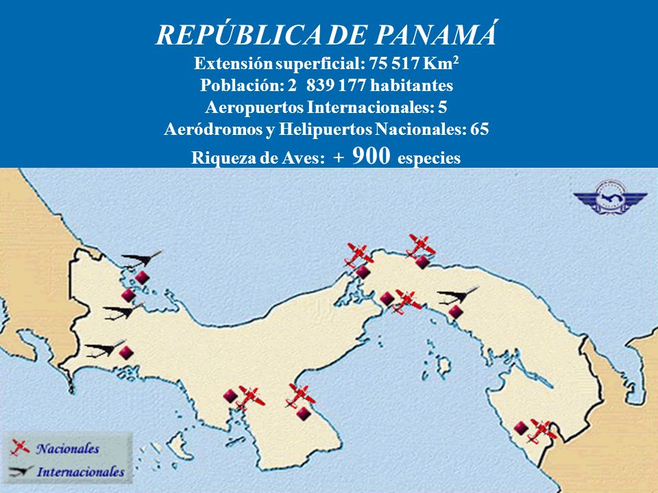 REPÚBLICA DE PANAMÁ Extensión superficial: Km2