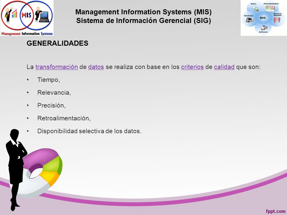 Management Information Systems (MIS) Sistema de Información Gerencial (SIG)