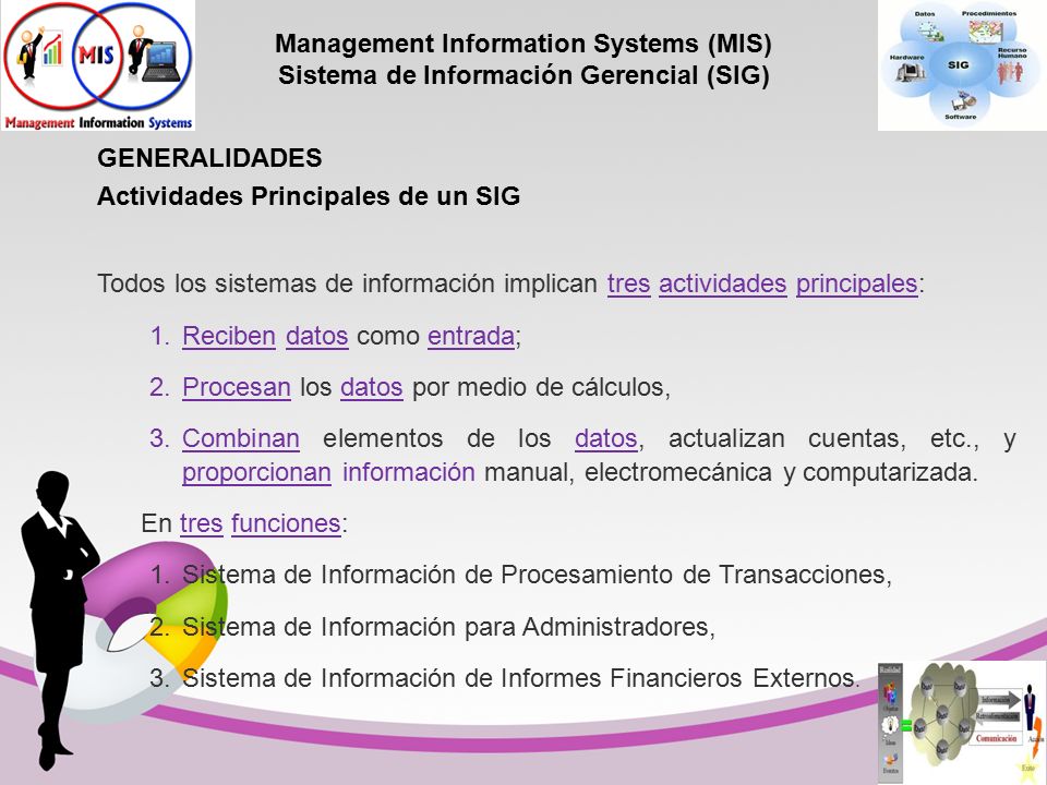 Management Information Systems (MIS) Sistema de Información Gerencial (SIG)