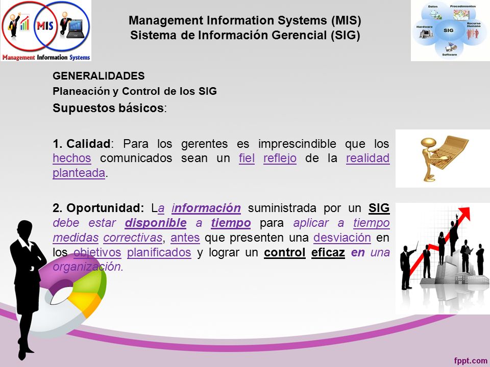 Management Information Systems (MIS) Sistema de Información Gerencial (SIG)