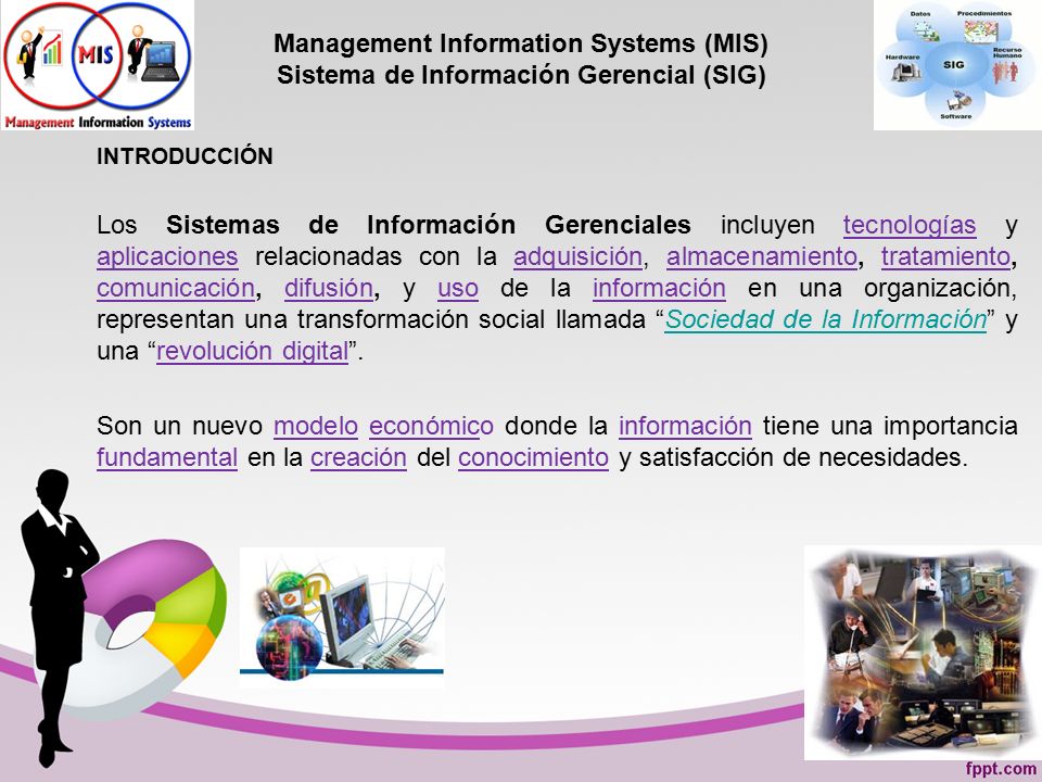 Management Information Systems (MIS) Sistema de Información Gerencial (SIG)