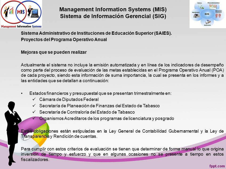 Management Information Systems (MIS) Sistema de Información Gerencial (SIG)