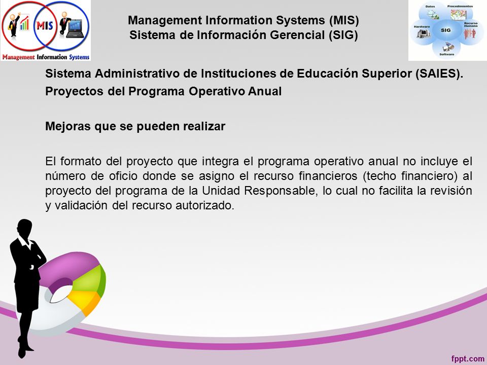 Management Information Systems (MIS) Sistema de Información Gerencial (SIG)