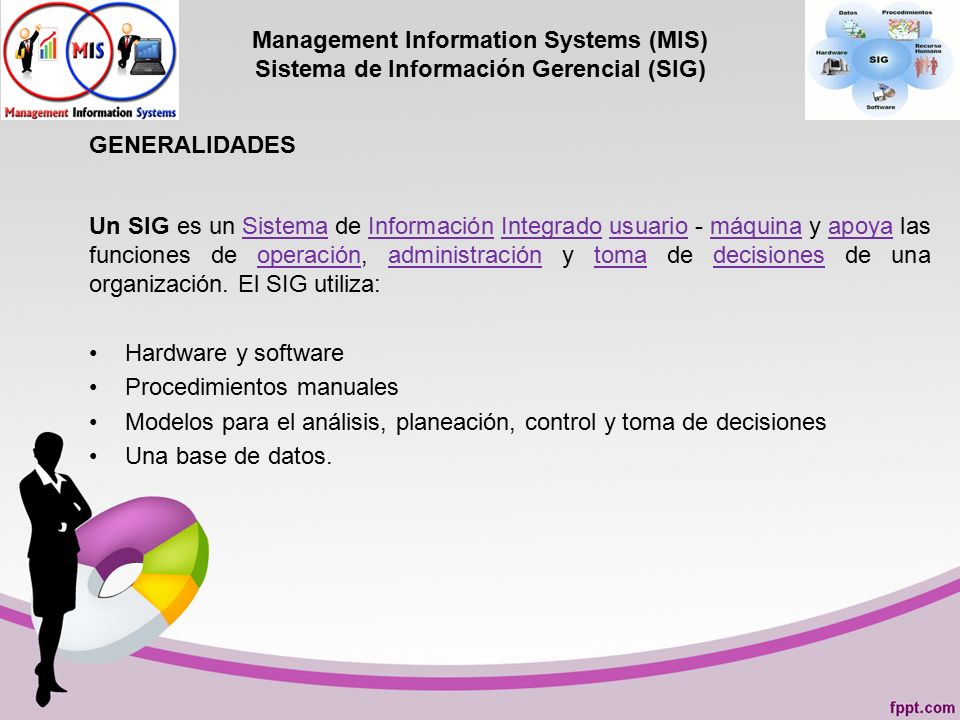 Management Information Systems (MIS) Sistema de Información Gerencial (SIG)