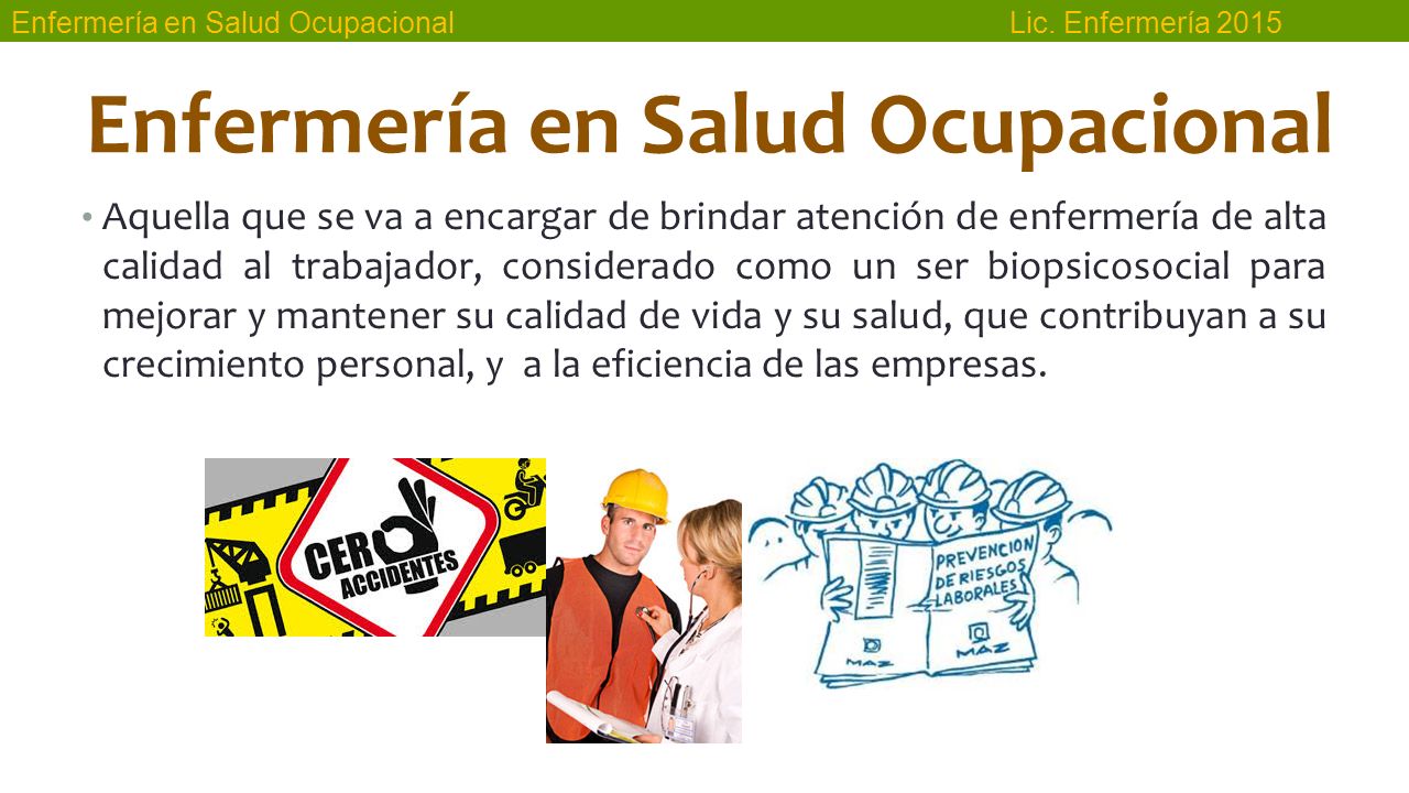 Enfermería En Salud Ocupacional - ppt video online descargar
