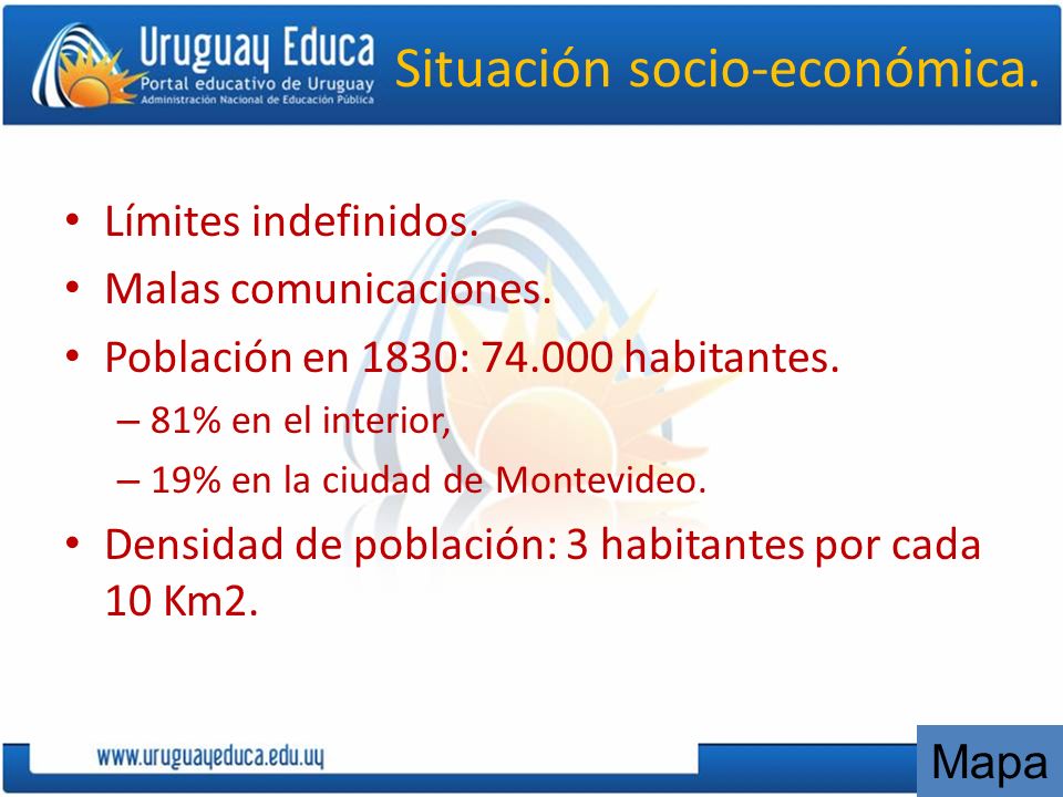 Situación socio-económica.