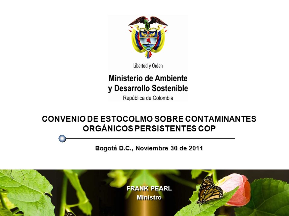 CONVENIO DE ESTOCOLMO SOBRE CONTAMINANTES ORGÁNICOS PERSISTENTES COP