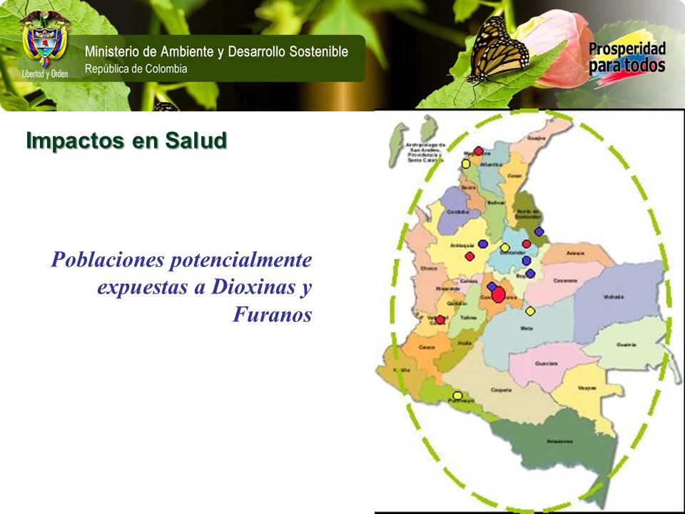 Impactos en Salud Poblaciones potencialmente expuestas a Dioxinas y Furanos
