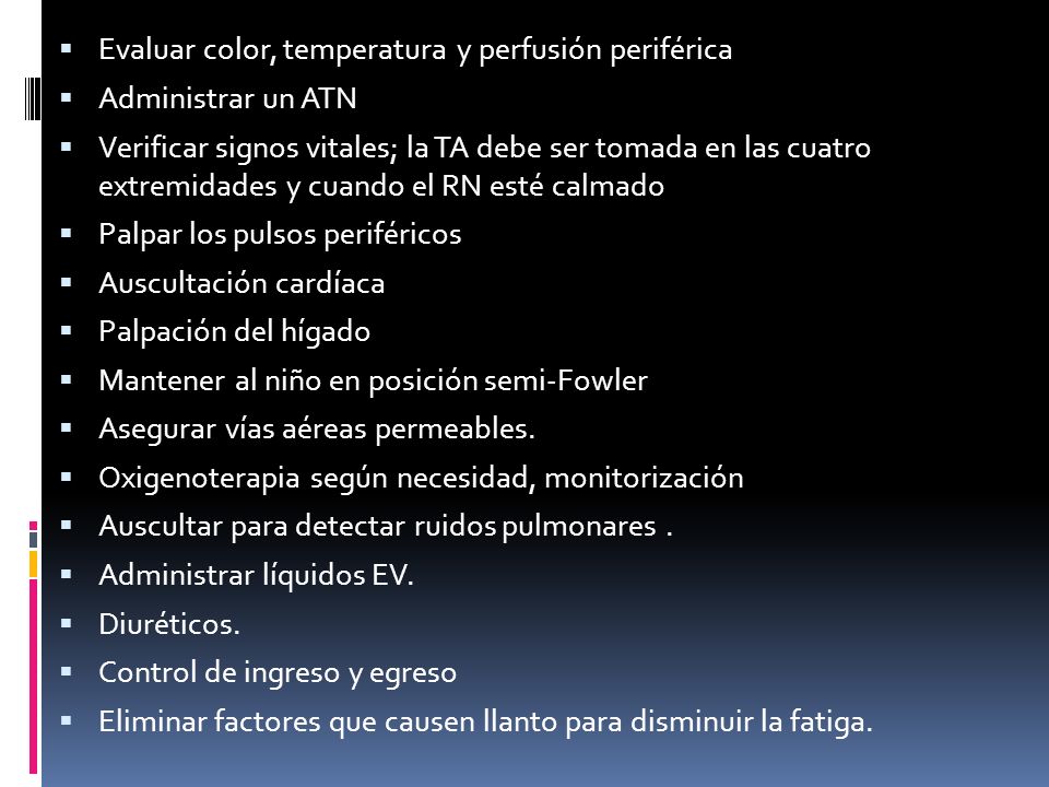 Evaluar color, temperatura y perfusión periférica