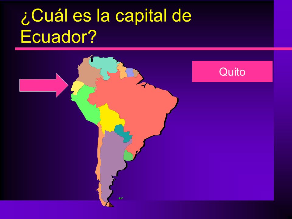 ¿Cuál es la capital de Ecuador