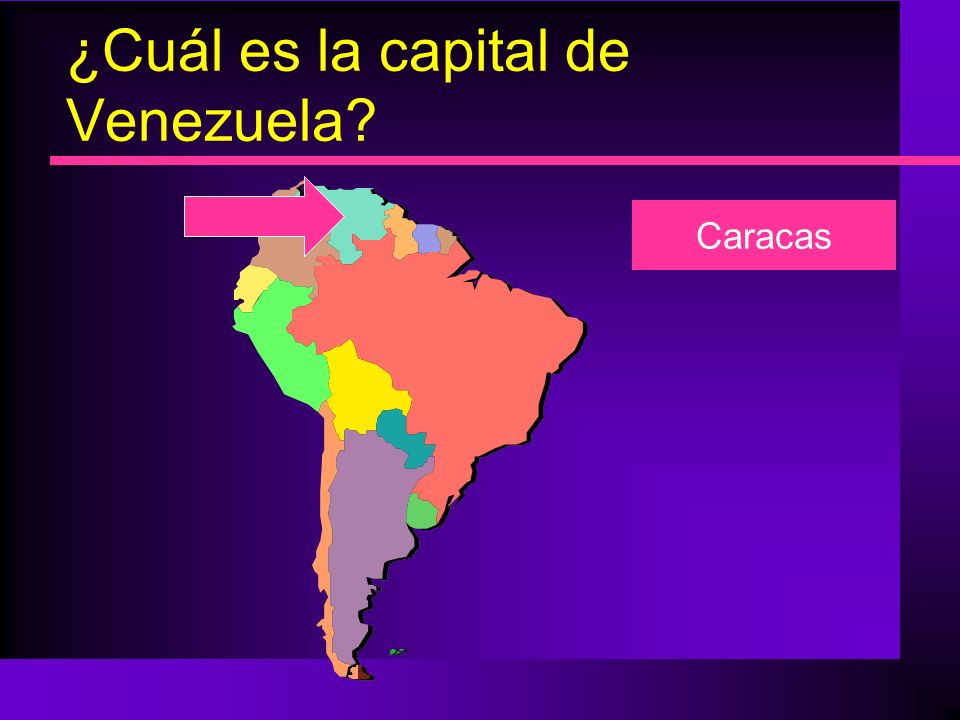 ¿Cuál es la capital de Venezuela