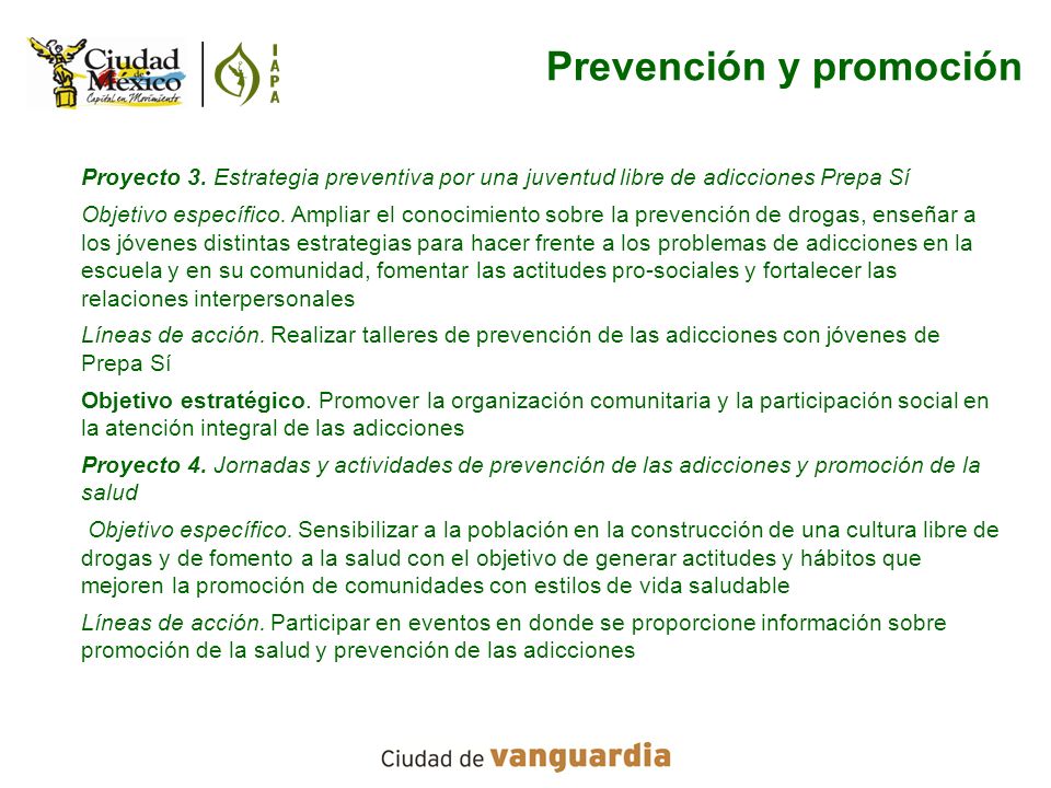 Prevención y promoción