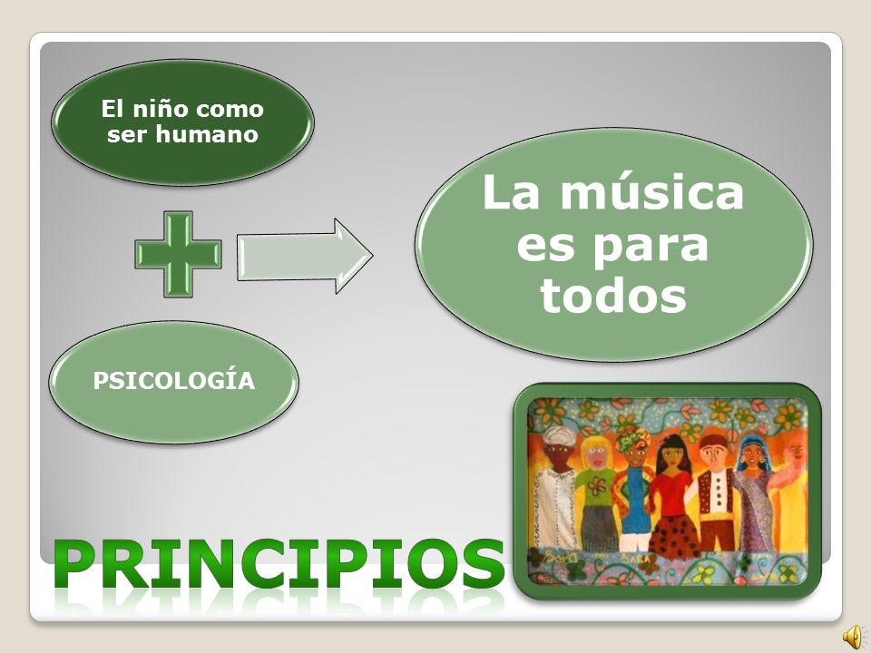 El niño como ser humano PSICOLOGÍA. La música es para todos.