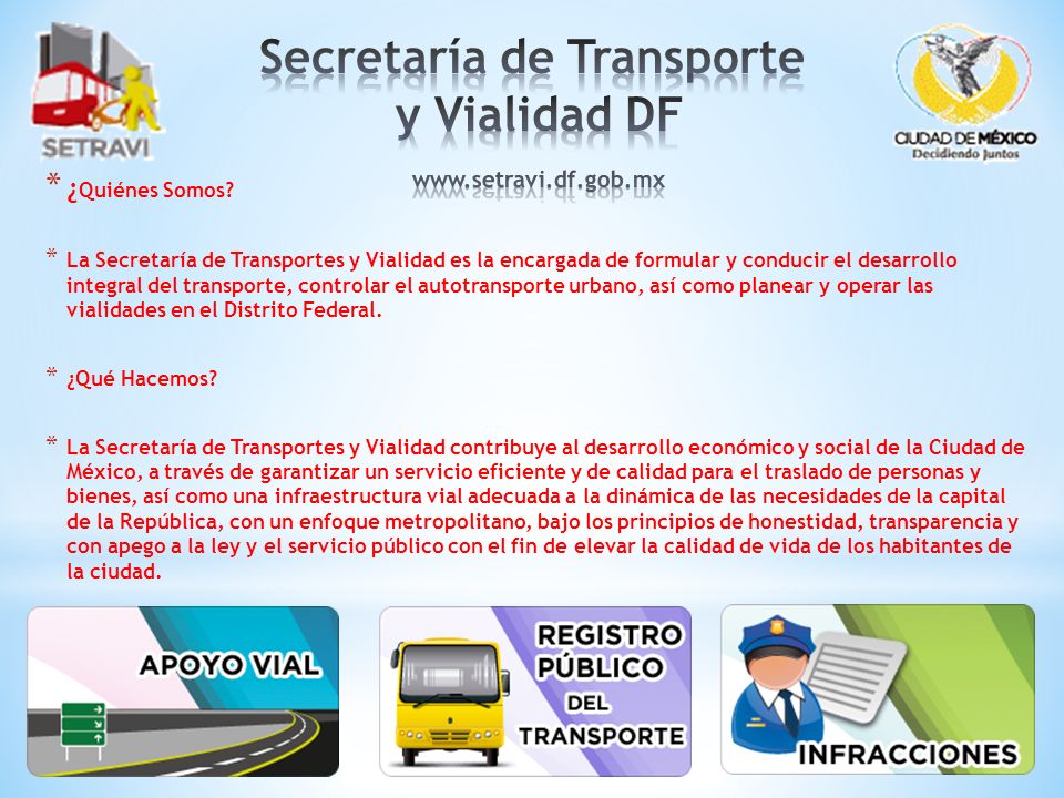 Secretaría de Transporte y Vialidad DF