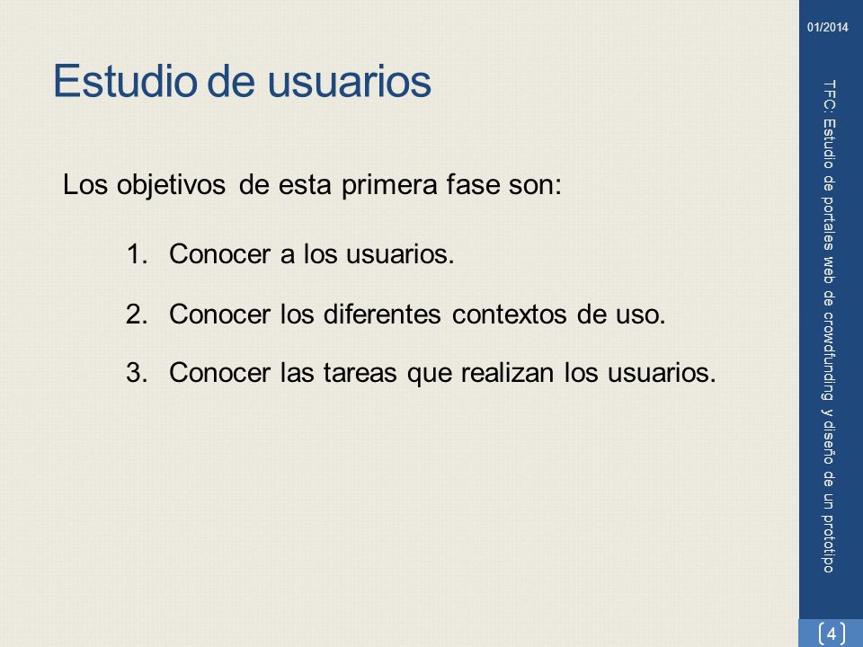 TFC: Estudio de portales web de crowdfunding y diseño de un prototipo