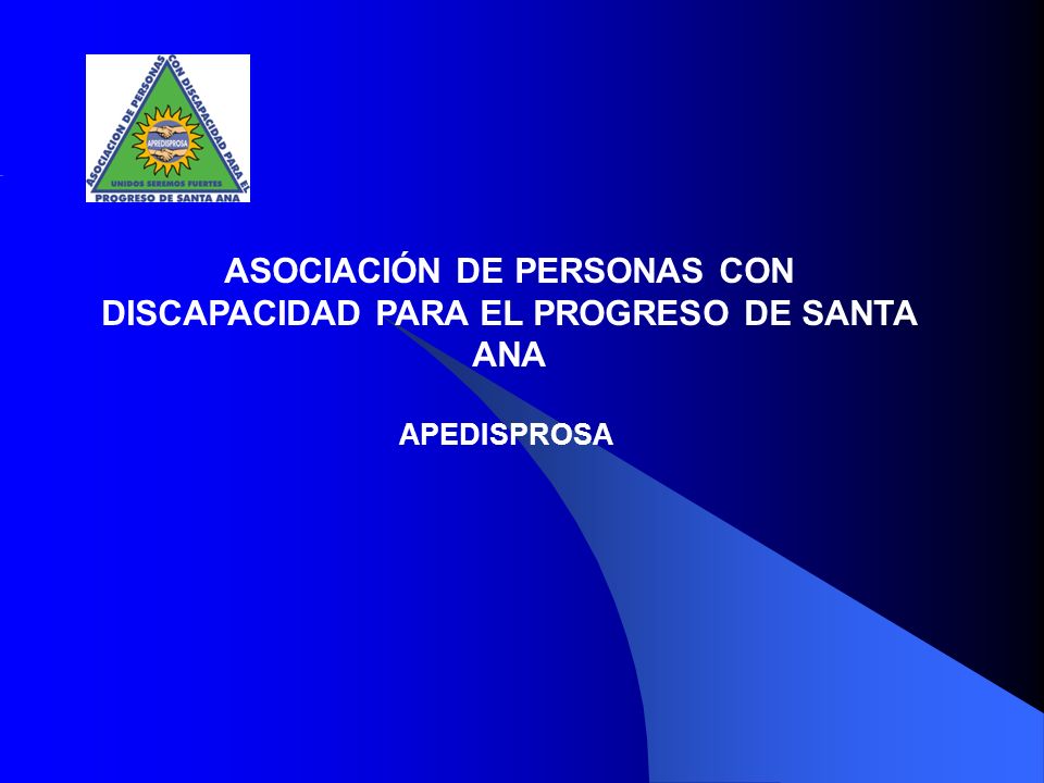 ASOCIACIÓN DE PERSONAS CON DISCAPACIDAD PARA EL PROGRESO DE SANTA ANA