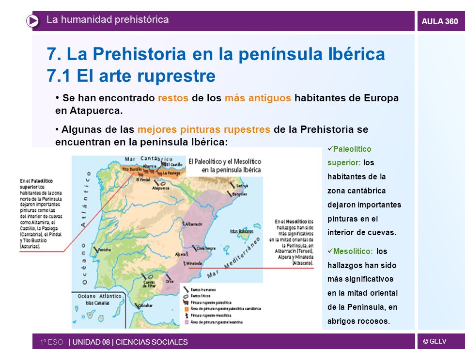 7. La Prehistoria en la península Ibérica 7.1 El arte ruprestre