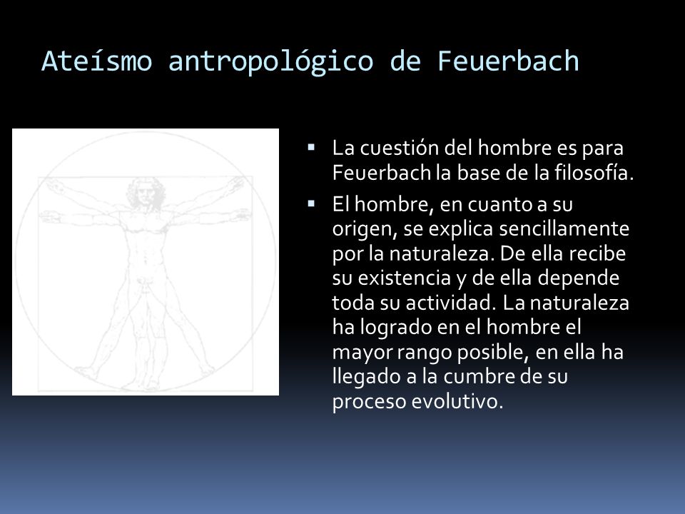 Ateísmo antropológico de Feuerbach
