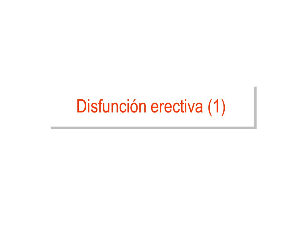 Disfunción erectiva (1)