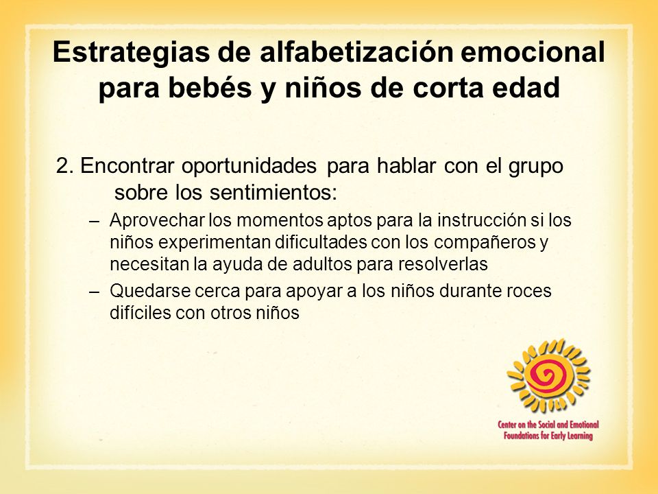 Estrategias de alfabetización emocional para bebés y niños de corta edad