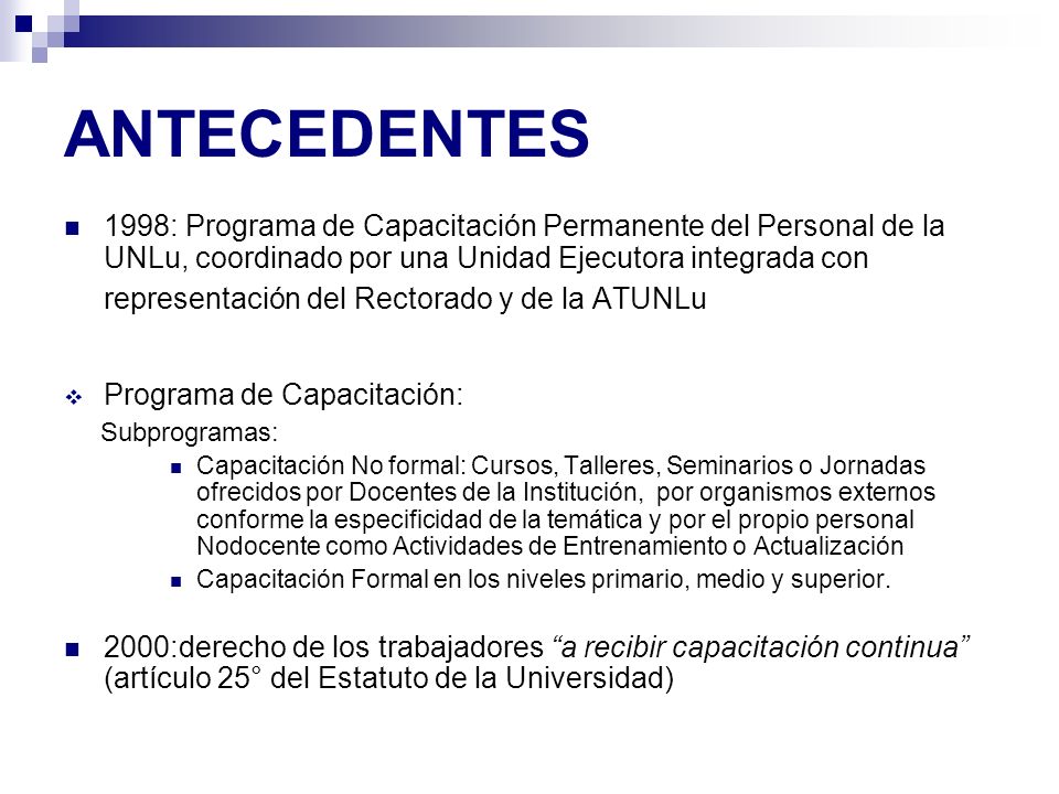 ANTECEDENTES