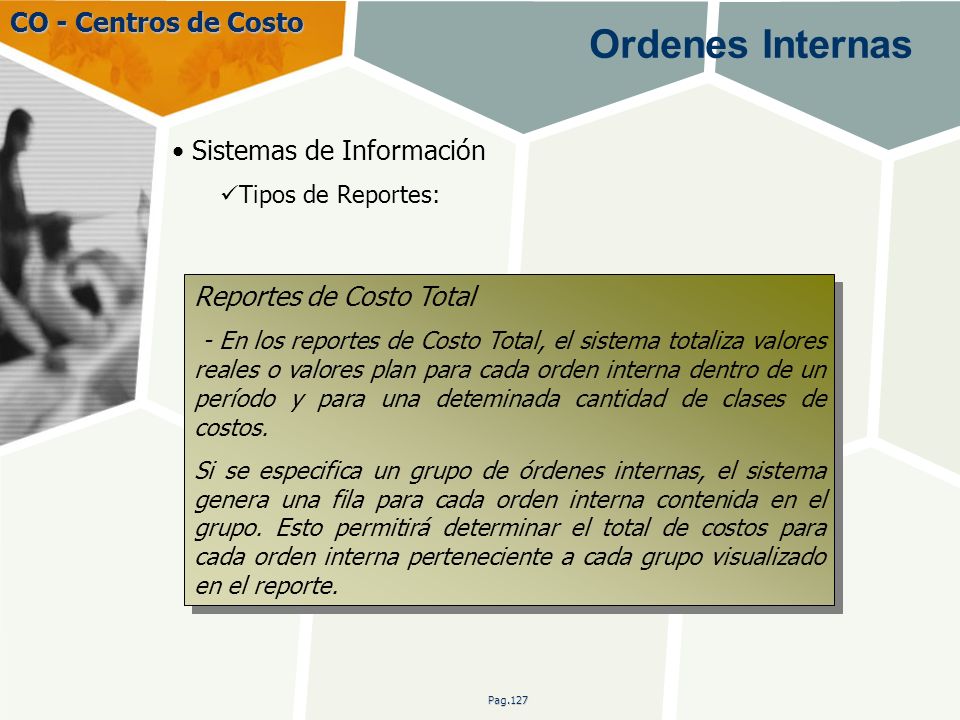 Ordenes Internas CO - Centros de Costo Sistemas de Información