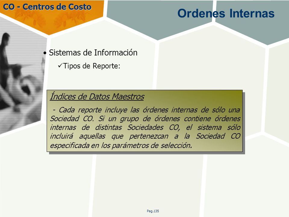 Ordenes Internas CO - Centros de Costo Sistemas de Información