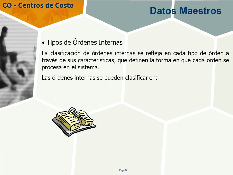 Datos Maestros CO - Centros de Costo Tipos de Órdenes Internas