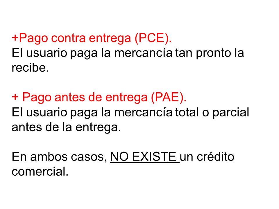 +Pago contra entrega (PCE)