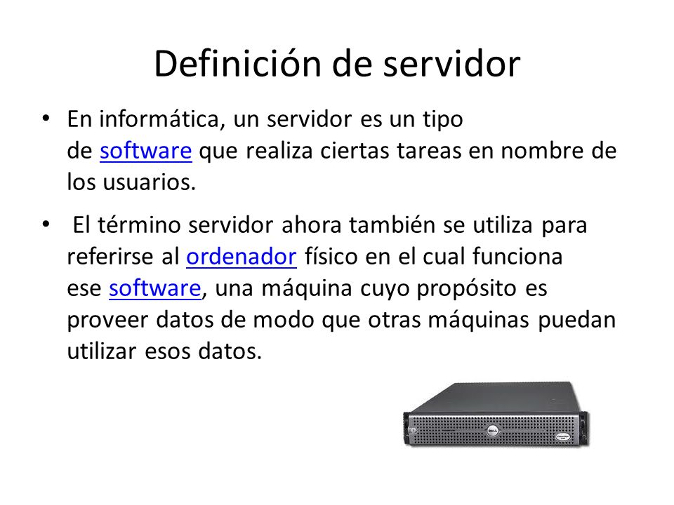 Definición de servidor