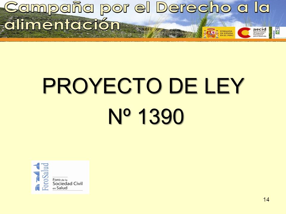 PROYECTO DE LEY Nº
