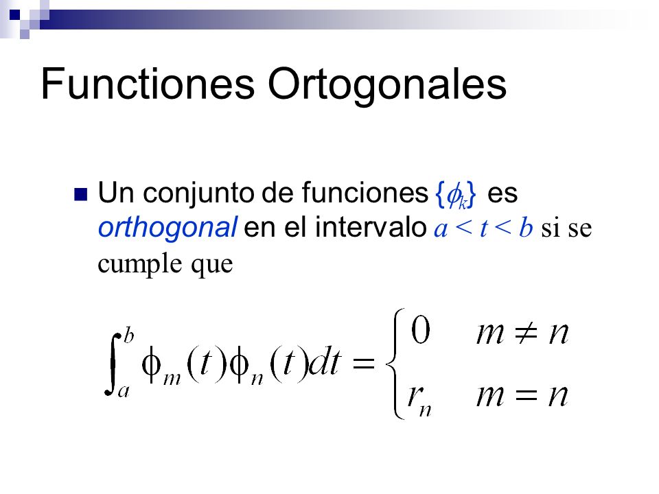 Functiones Ortogonales