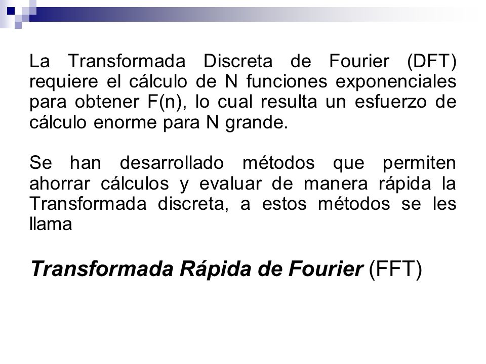 Transformada Rápida de Fourier (FFT)