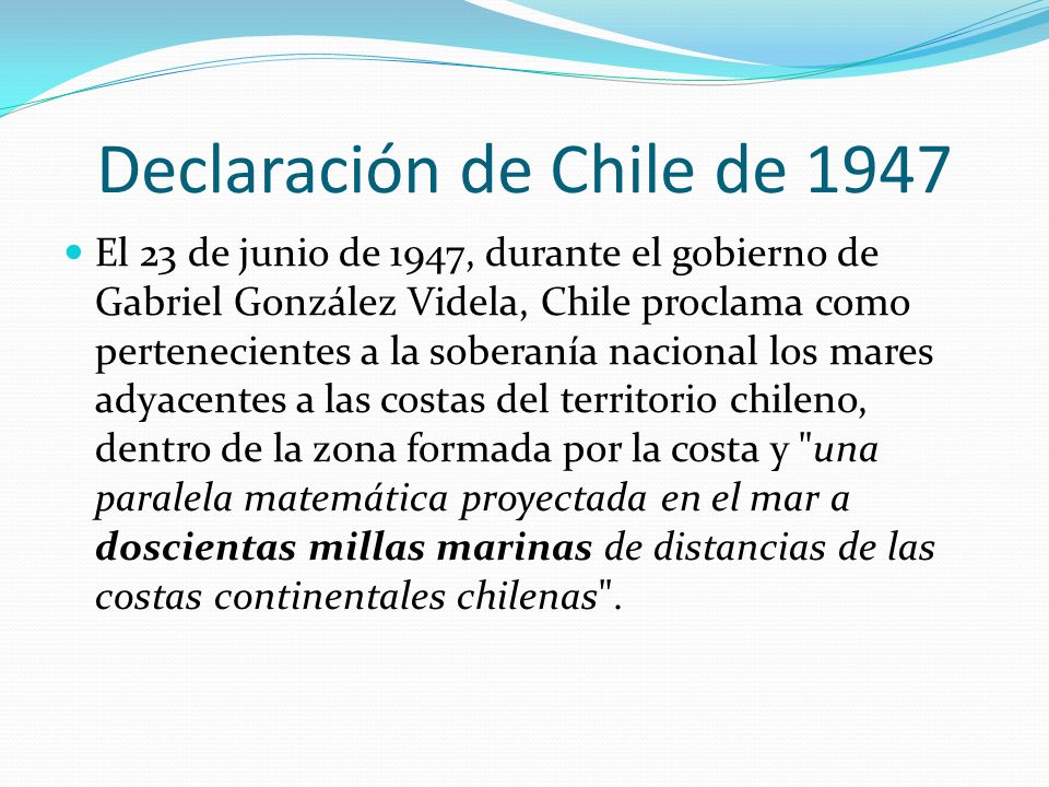 Declaración de Chile de 1947
