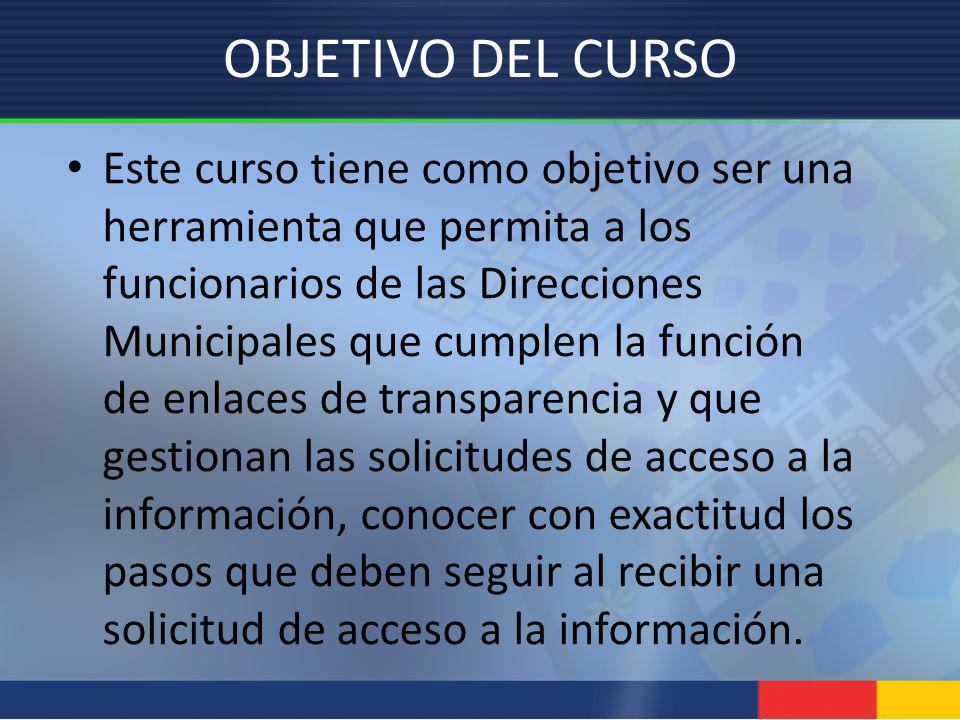 OBJETIVO DEL CURSO