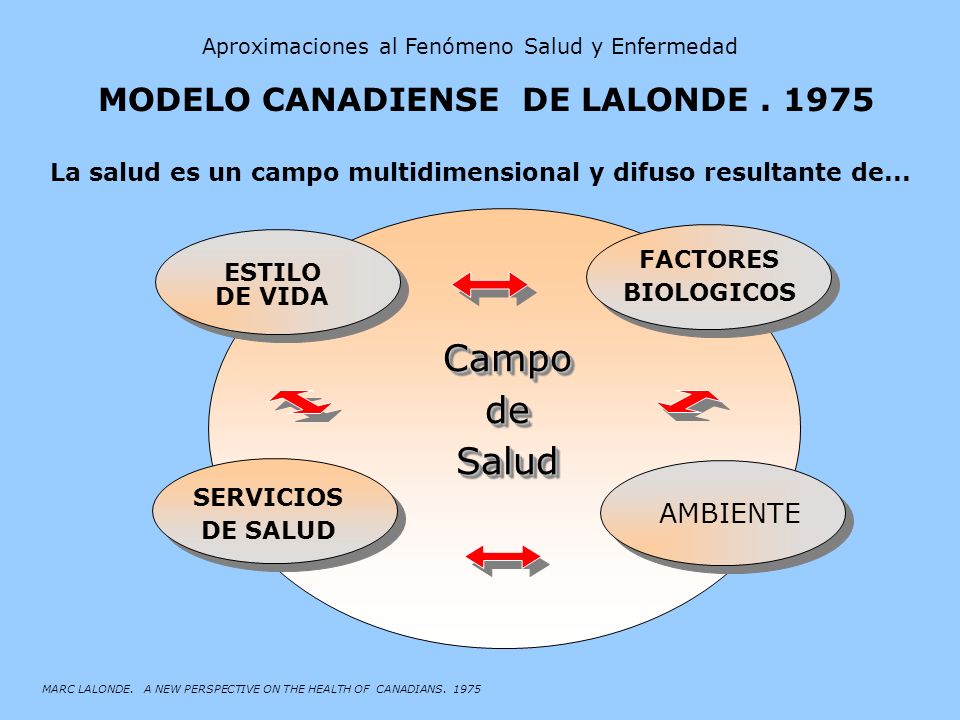 Campo de Salud MODELO CANADIENSE DE LALONDE AMBIENTE
