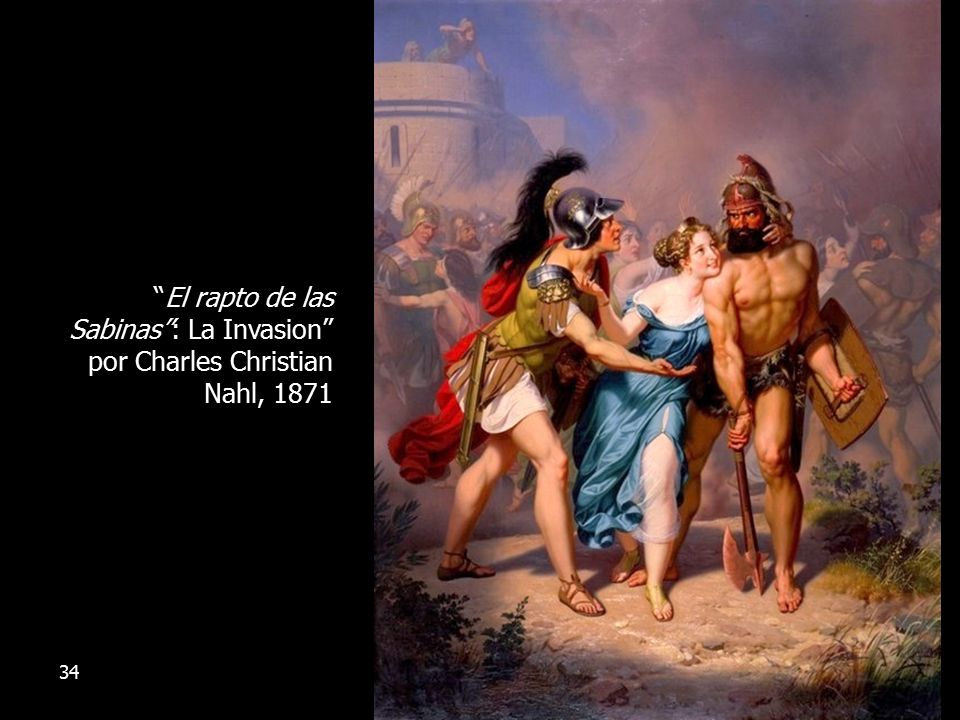 El rapto de las Sabinas : La Invasion por Charles Christian Nahl, 1871