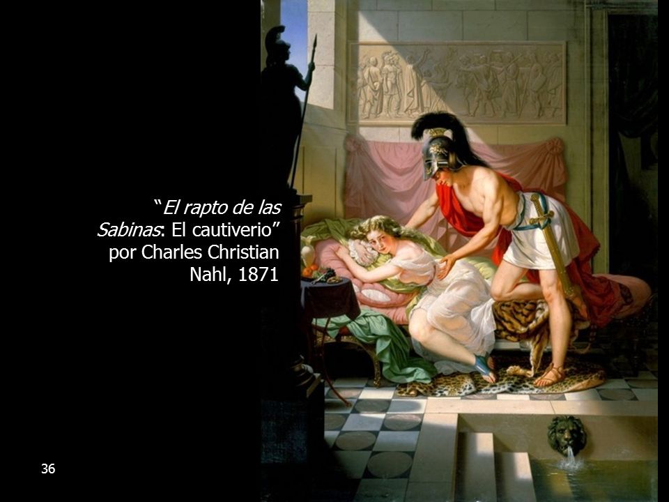 El rapto de las Sabinas: El cautiverio por Charles Christian Nahl, 1871