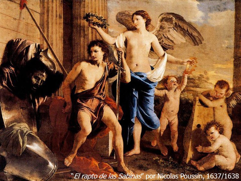 El rapto de las Sabinas por Nicolas Poussin, 1637/1638