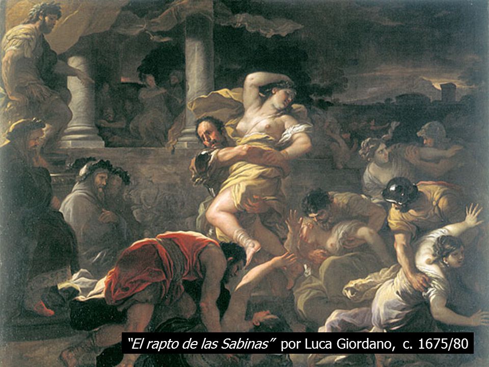 El rapto de las Sabinas por Luca Giordano, c. 1675/80