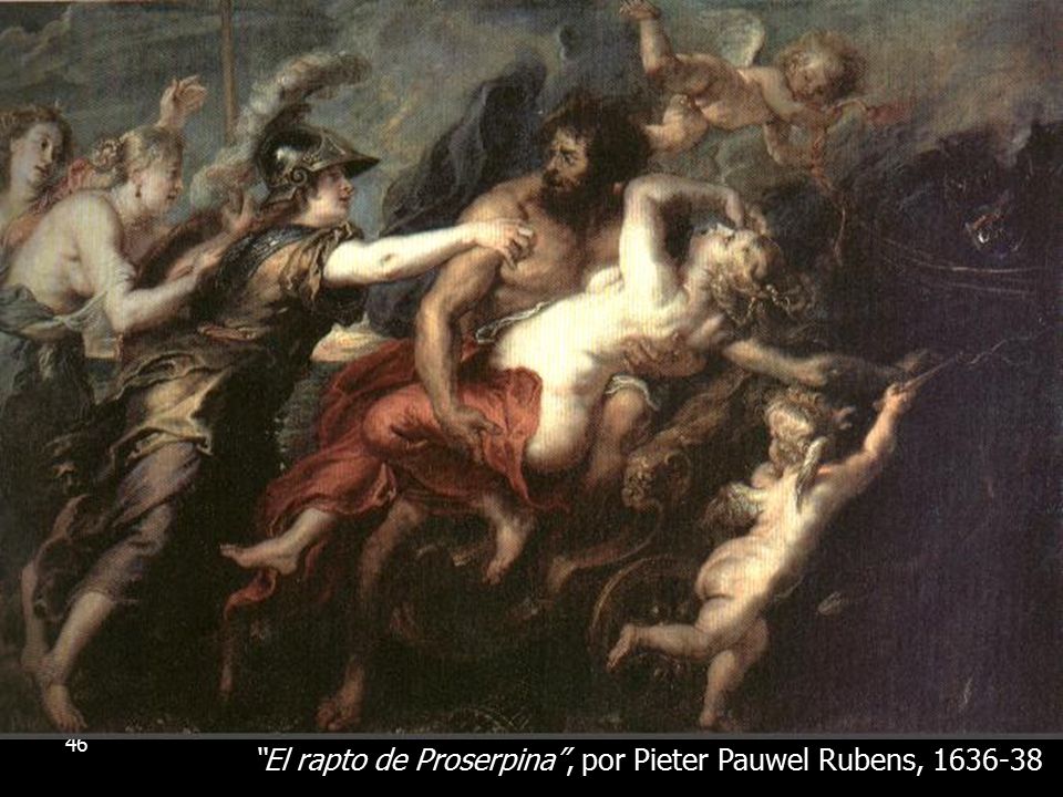 El rapto de Proserpina , por Pieter Pauwel Rubens,