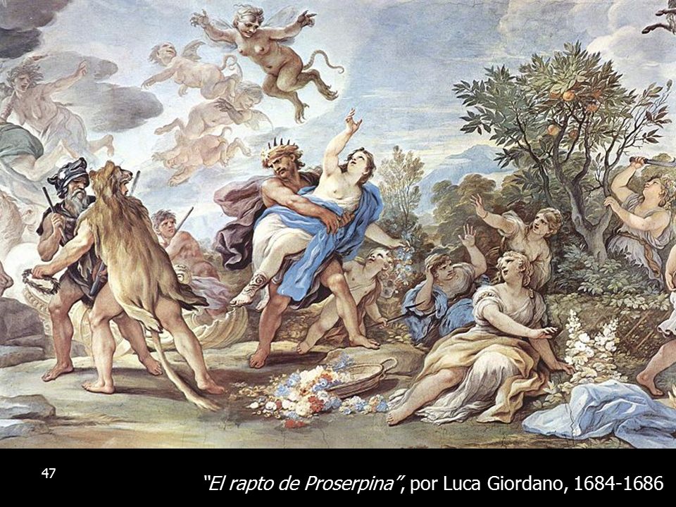 El rapto de Proserpina , por Luca Giordano,