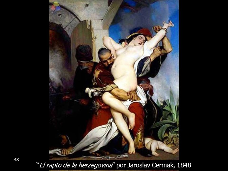 El rapto de la herzegovina por Jaroslav Cermak, 1848