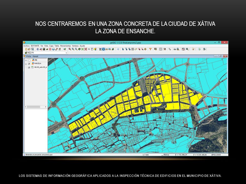 NOS CENTRAREMOS EN UNA ZONA CONCRETA DE LA CIUDAD DE XÀTIVA